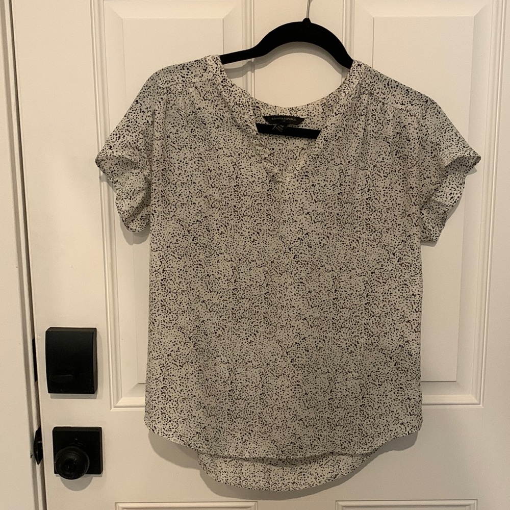 Banana republic womens blouse short sleeve size XS like new